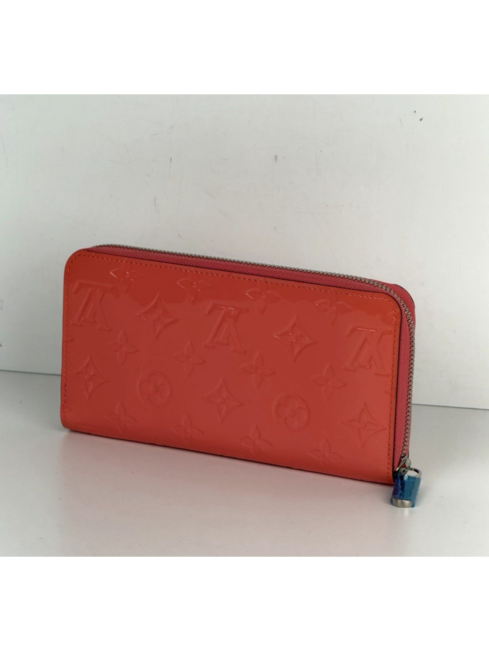 Louis Vuitton Vernis Zippy Womens Wallet in Monogram Glossy Rose 2015